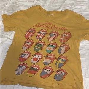 Yellow Rolling Stones TShirt